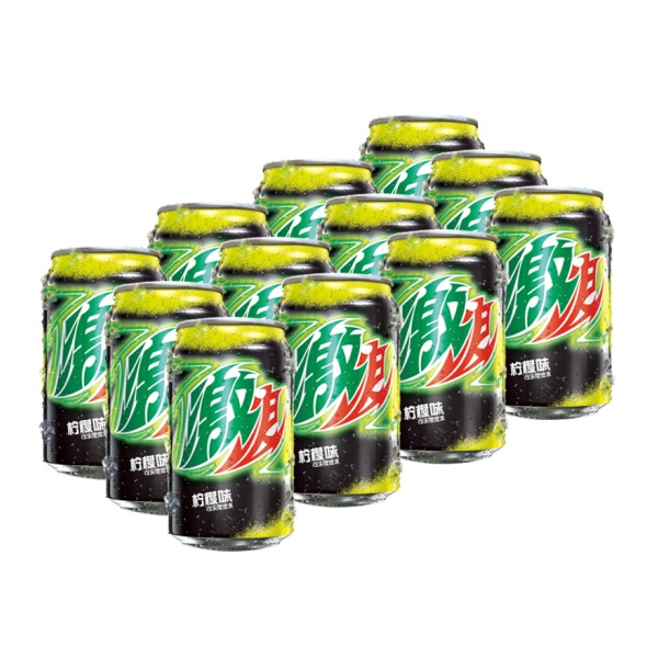 Pepsi 激浪 柠檬味 碳酸饮料 330ml*12听*2