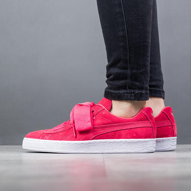 Puma Suede Heart  桃红/白色