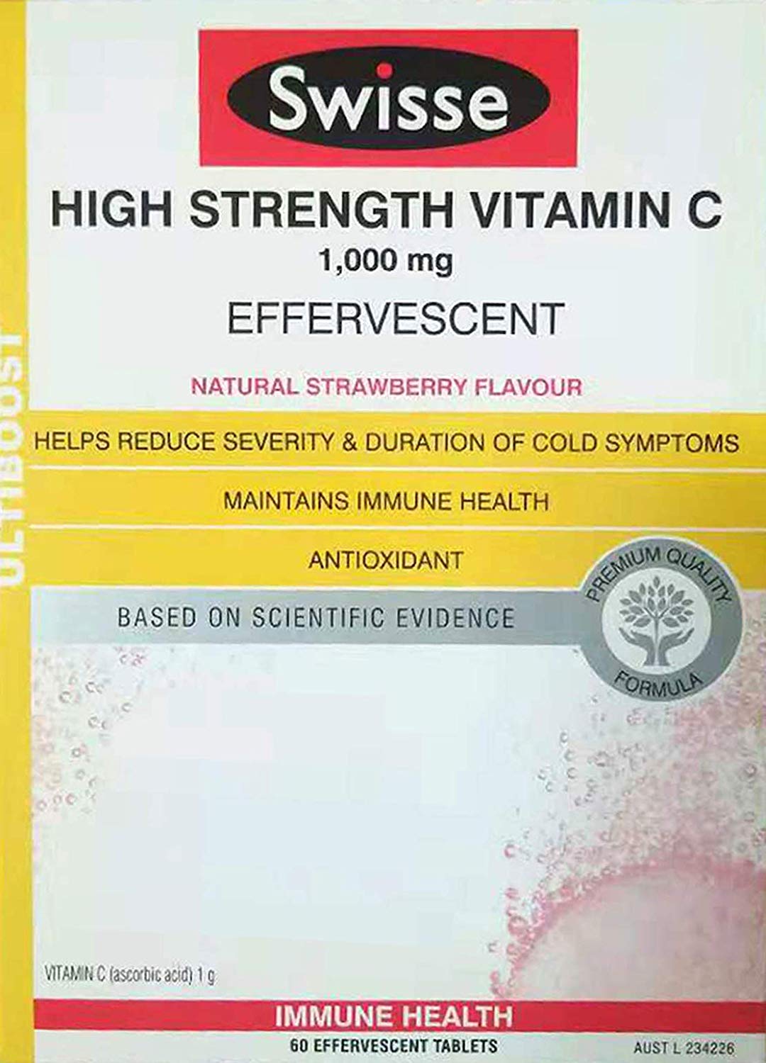 Swisse 高浓度维生素C泡腾片 60片