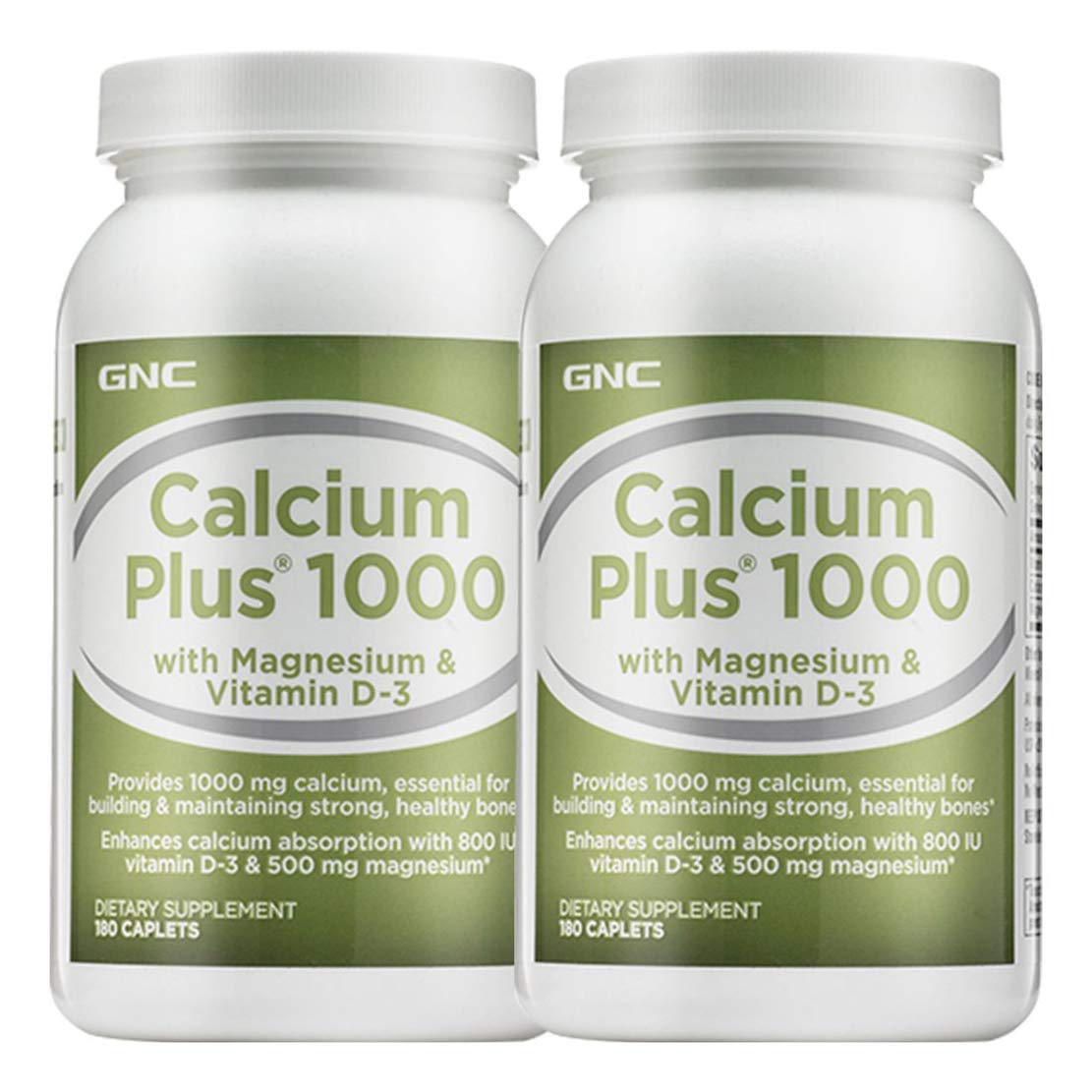 GNC 健安喜 高含量钙片1000mg*180片*2 瓶