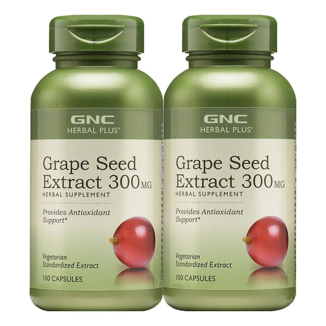 GNC 健安喜 葡萄籽浓缩精华胶囊 300mg*100粒*2瓶