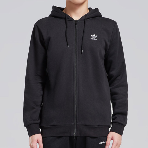 adidas 三叶草 男子运动连帽外套 DN6016  黑