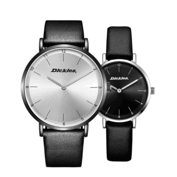 Dickies/帝客 线型钉条设计石英男表