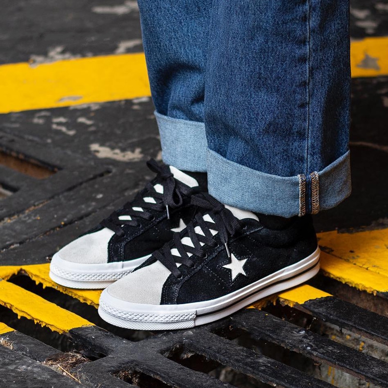 Converse One Star 黑白灰头