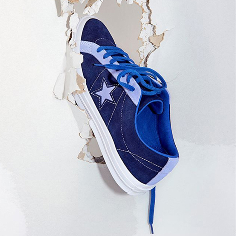 Converse One Star 紫蓝拼接