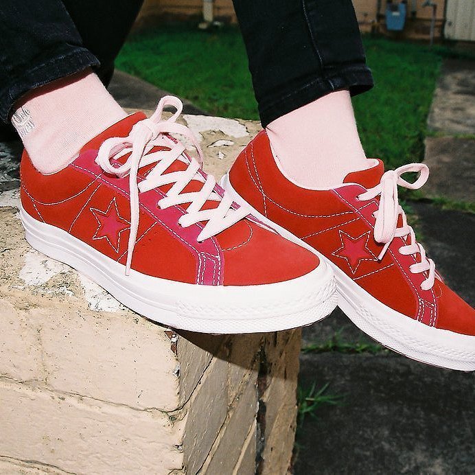 Converse One Star 红粉色