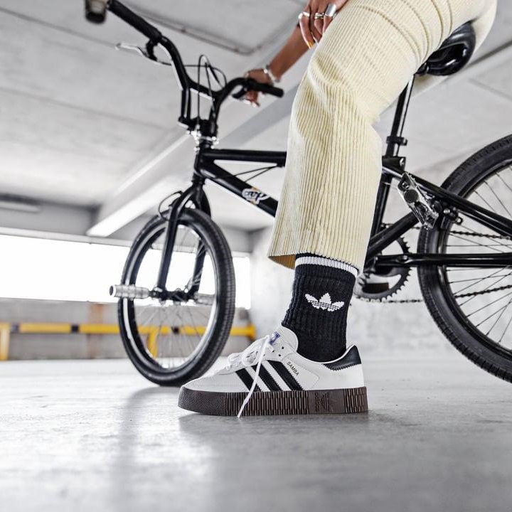 adidas Sambarose  白/棕生胶