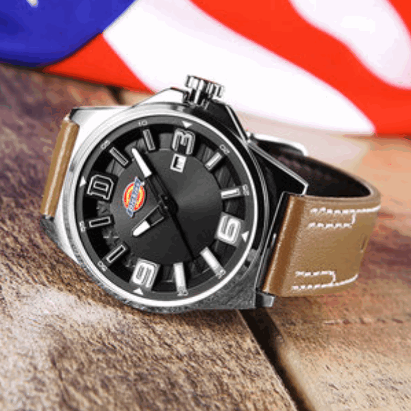 Dickies/帝客 星条旗系列 防水皮带男表