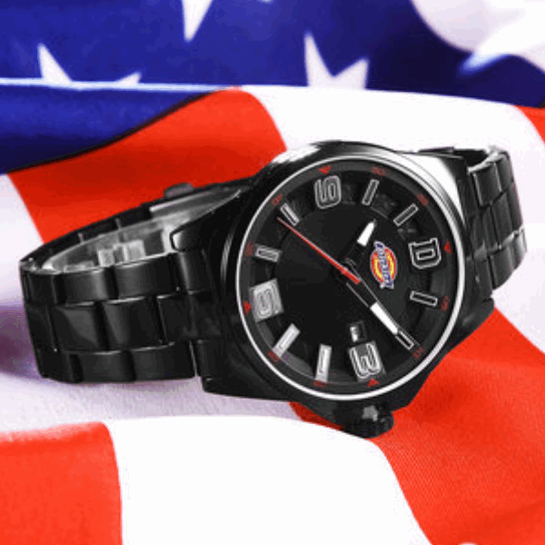 Dickies 防水石英表钢带男士手表腕表