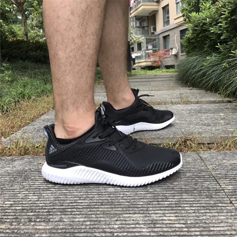 adidas Alpha Bounce 黑白编织