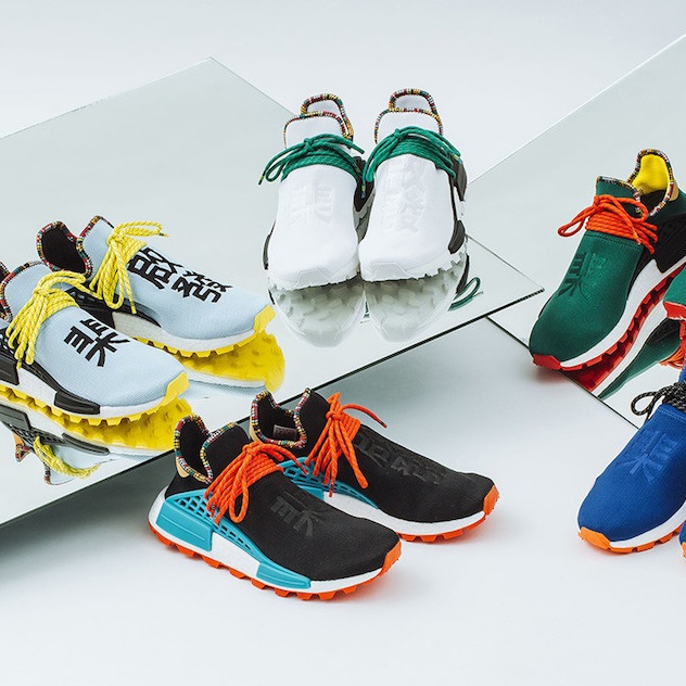 adidas NMD Human Race 黑橙蓝启发