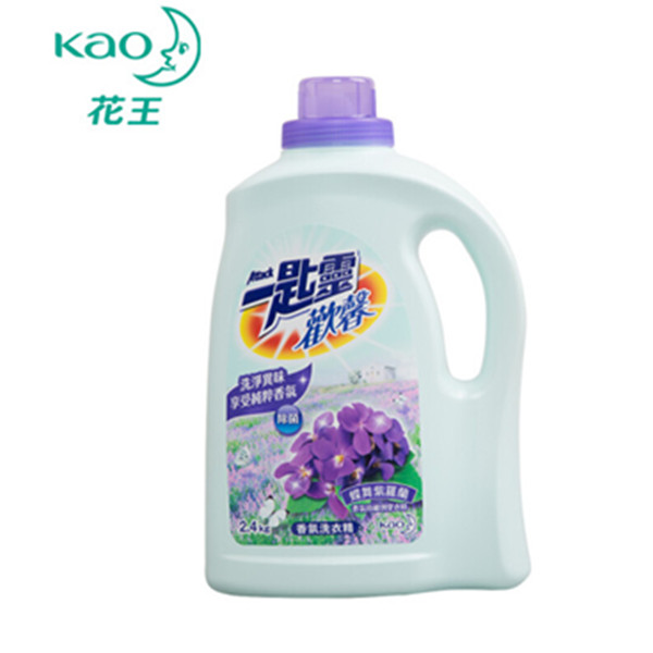 花王一匙灵欢馨蝶舞紫罗兰香洗衣液2.4kg