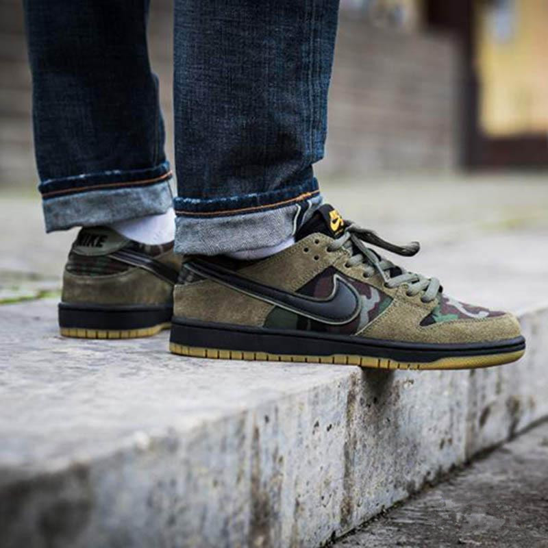 Nike Dunk SB 橄榄绿迷彩Low