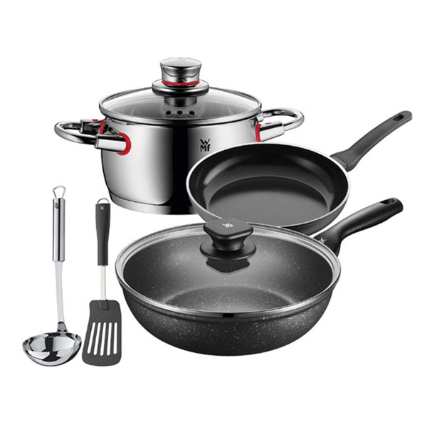 WMF 福腾宝锅具刀具超值5件套