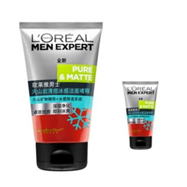 欧莱雅 火山岩清痘冰感洁面啫喱 100ml