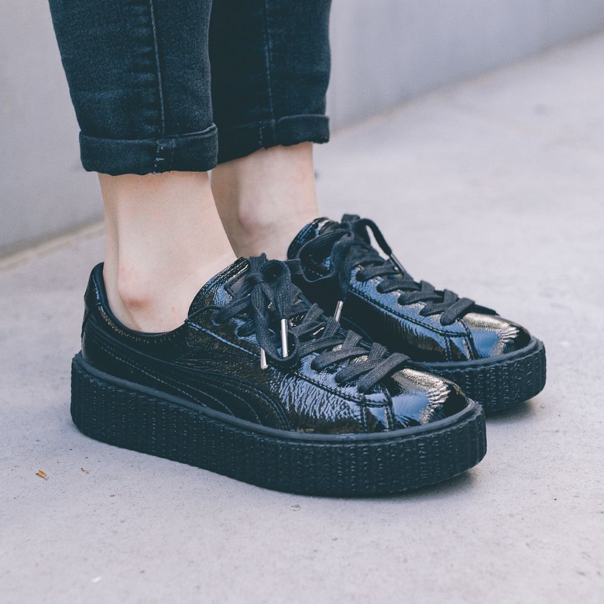 Puma Creeper  黑色漆皮