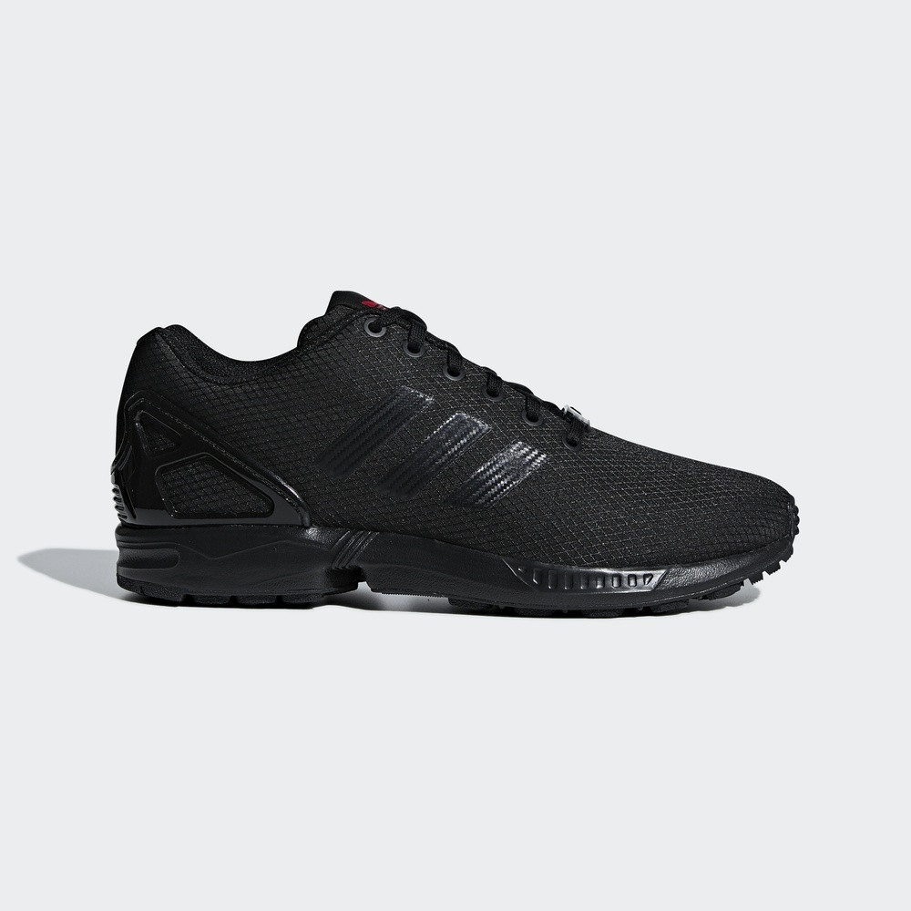 adidas Originals ZX Flux 纯黑红标