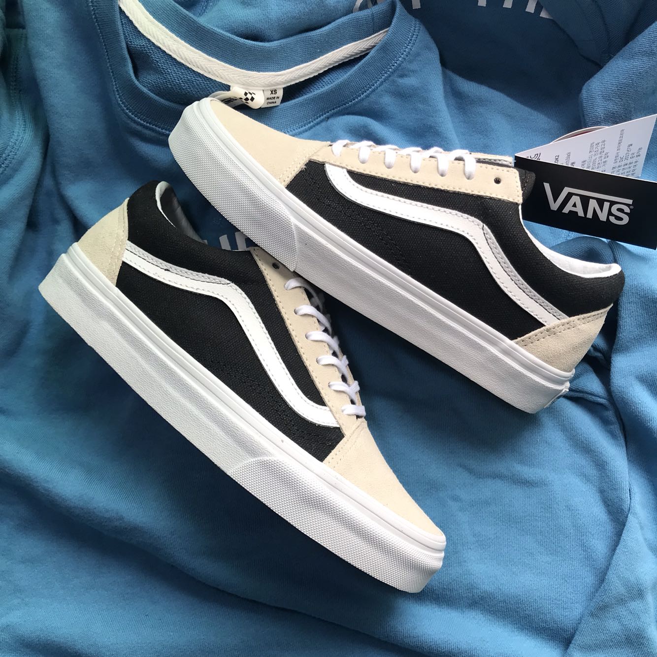 Vans Old Skool 灰黑拼接