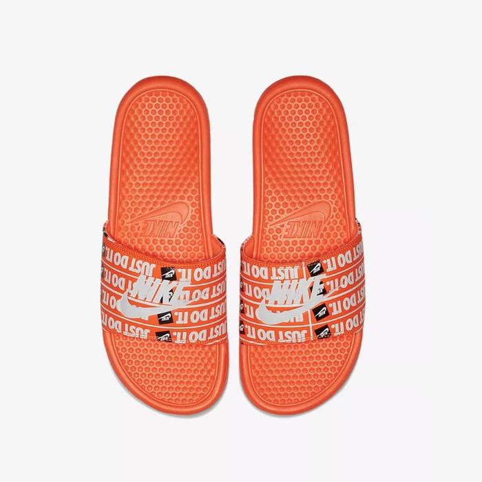 Nike Benassi Jdi 橙色JDI弹幕