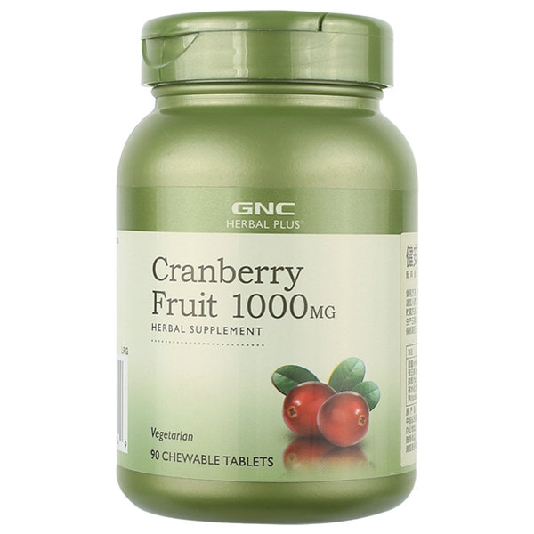 GNC 健安喜 蔓越莓精华咀嚼糖90粒(进口)