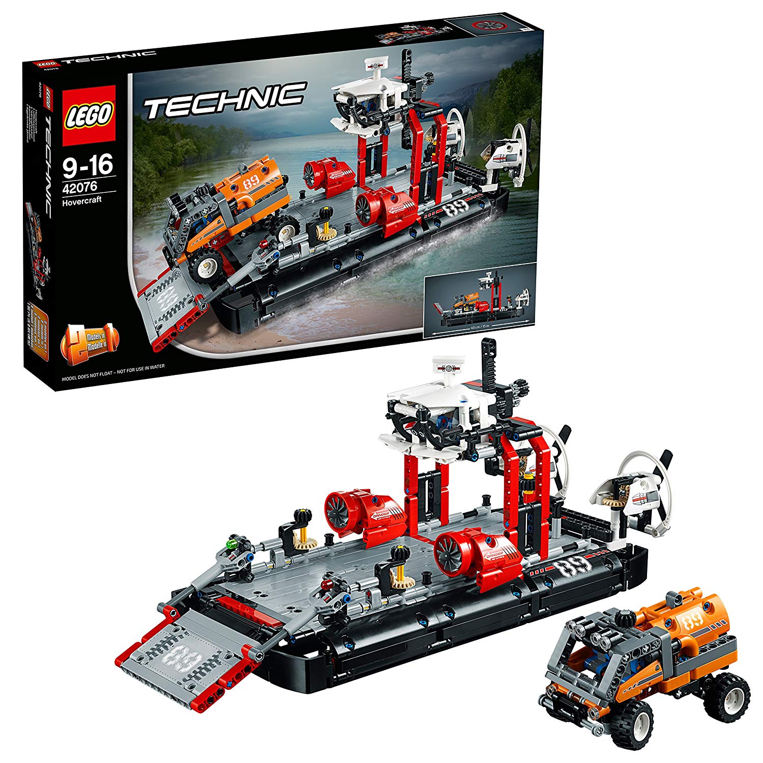 乐高 拼插类 玩具 Technic 机械组系列 气垫渡轮 42076