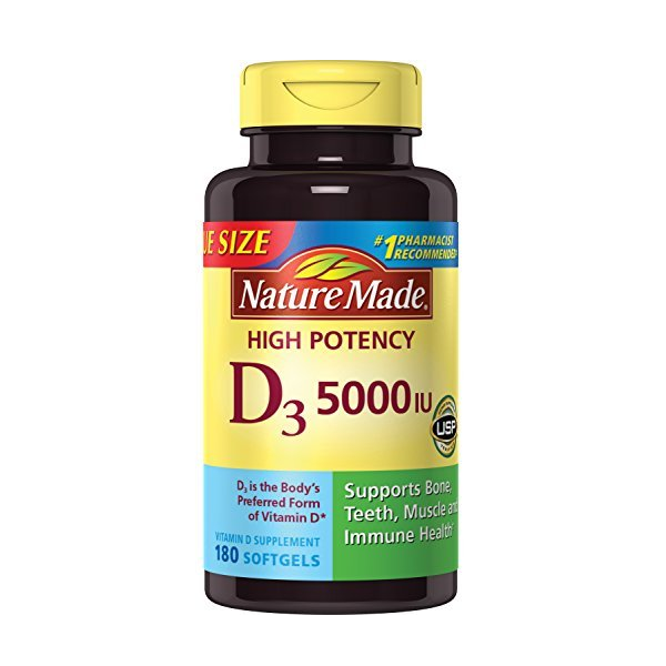 Nature Made 维生素D3胶囊 5000IU*180粒