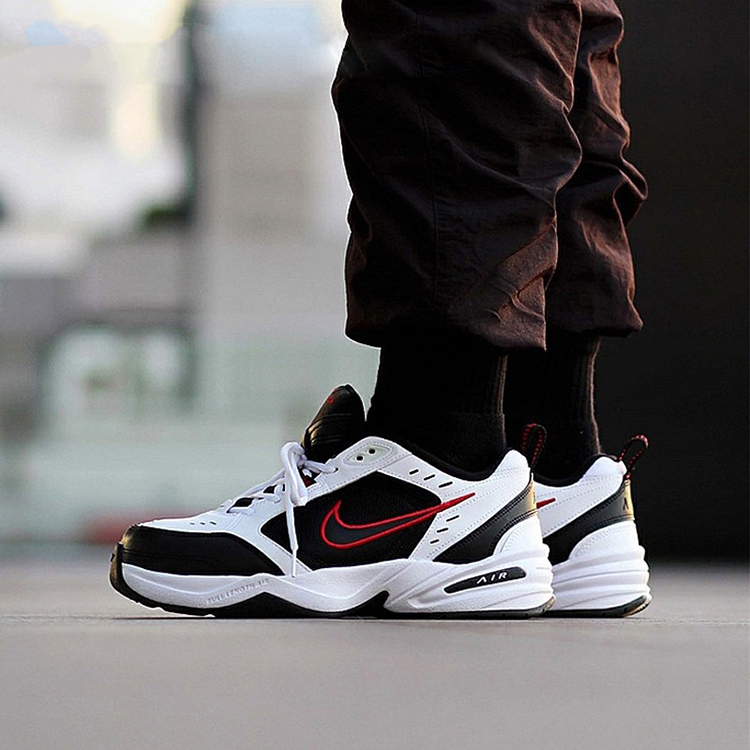 Nike Air Monarch IV 黑白/红钩