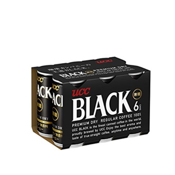 UCC悠诗诗无糖黑咖啡饮料185g*6