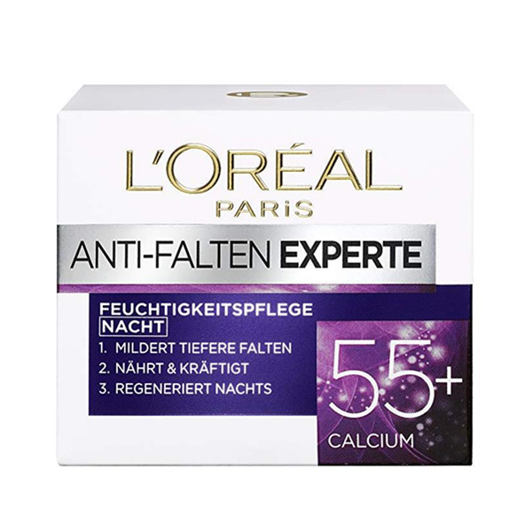 欧莱雅 冻龄专家55+钙源 抗皱保湿晚霜 50ml*3瓶