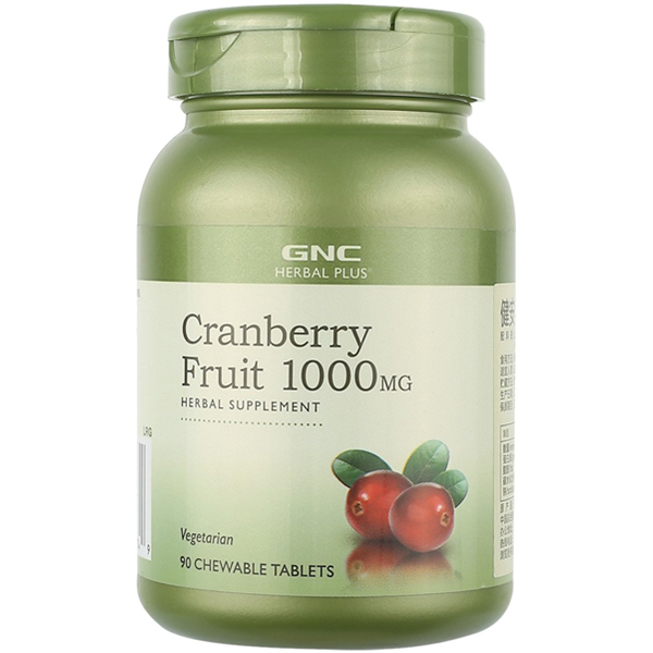 GNC 健安喜 蔓越莓精华咀嚼糖90粒