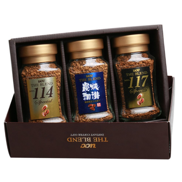 UCC悠诗诗速溶咖啡粉礼盒 115g(日本进口)