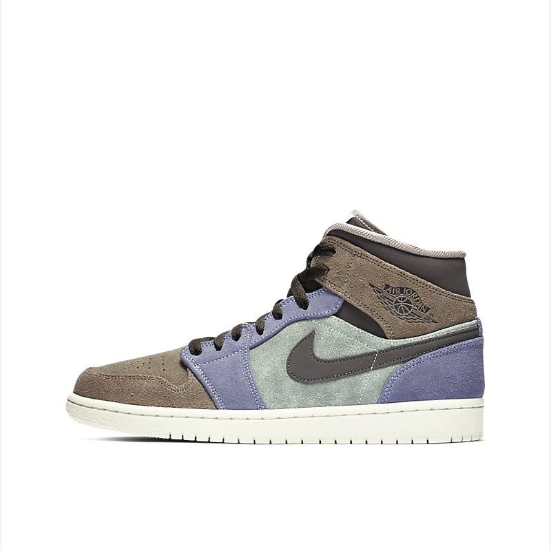 Air Jordan 1 Mid Suede Grey/Blue 魔芋Mid