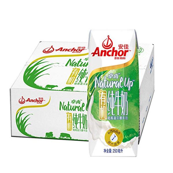 Anchor安佳卓冉有机纯牛奶250ml*24(新西兰进口)