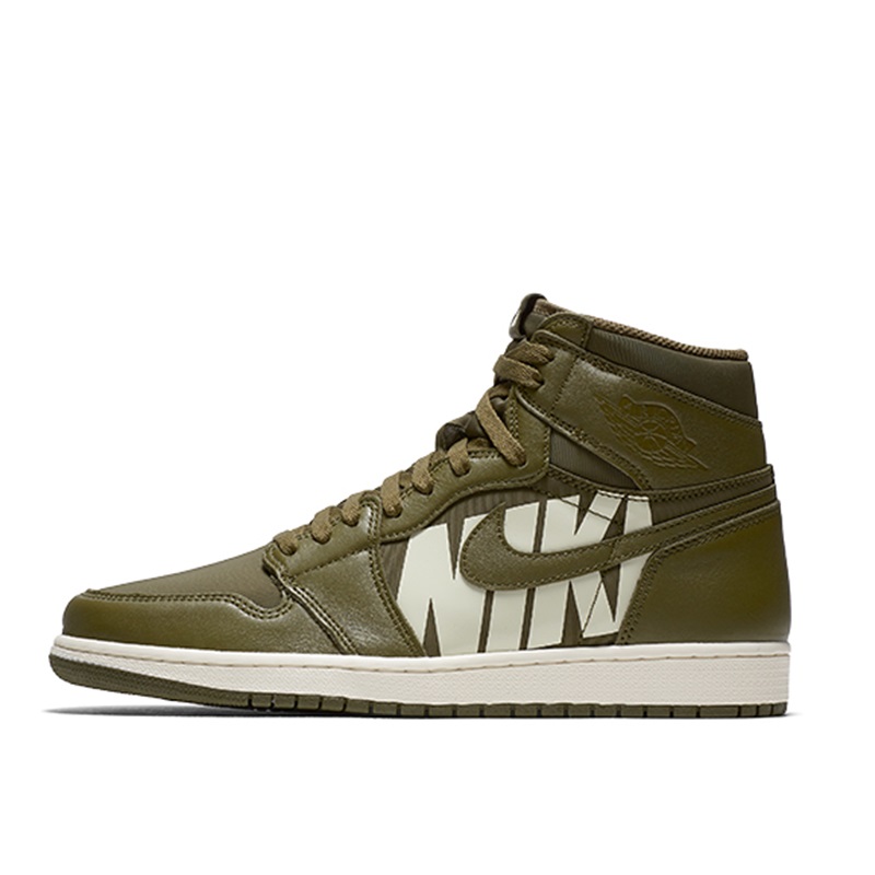 Air Jordan 1 Olive Canvas 橄榄绿/字体弹幕