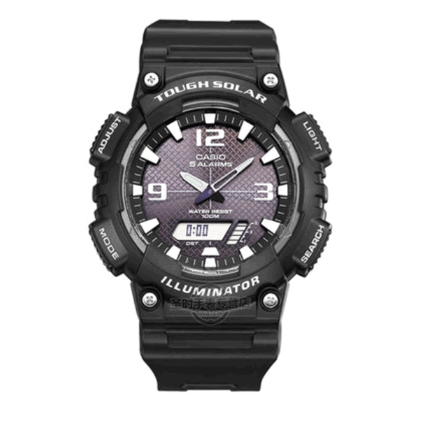 Casio/卡西欧 Analogue 运动双显太阳能石英男表