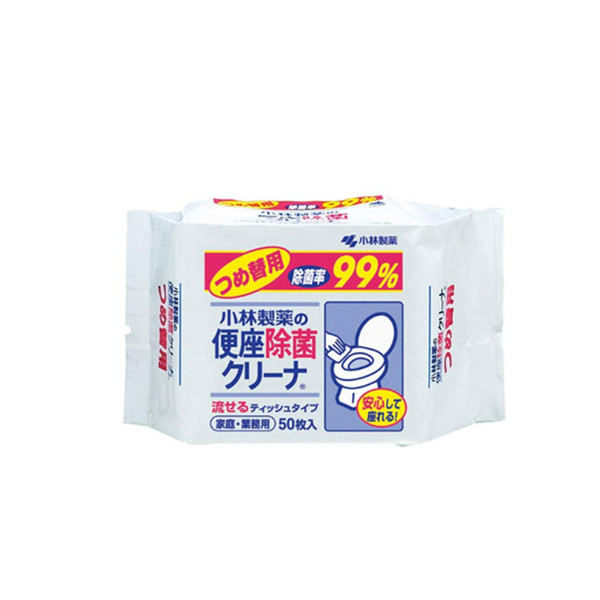 小林制药便座除菌湿巾替换装50片*3