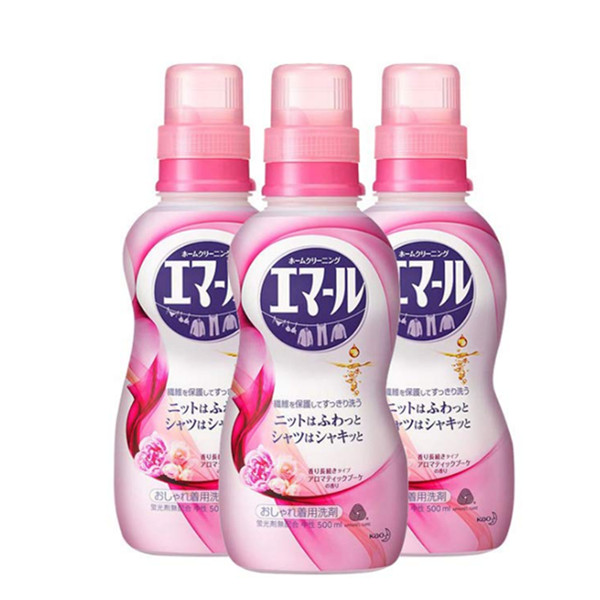 Kao花王真丝羊毛羊绒中性洗衣液500毫升/瓶*3