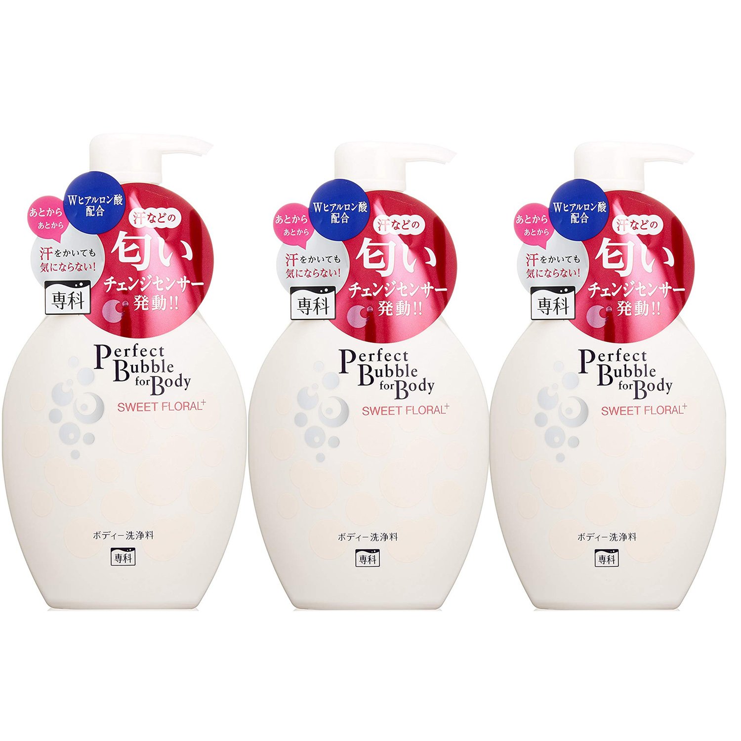 资生堂 洗颜专科沐浴露 优雅花香 500ml*3
