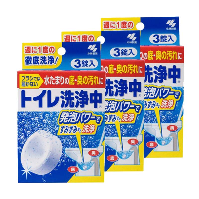 KOBAYASHI 小林制药 马桶洗净片 3片/盒 3盒装