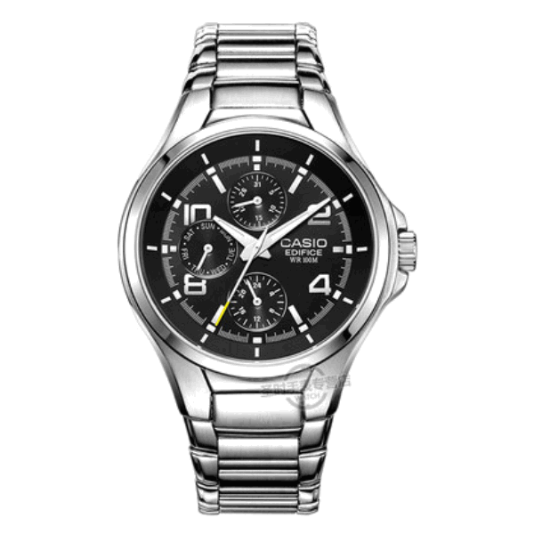 Casio/卡西欧 EDIFICE 商务钢带指针电子手表