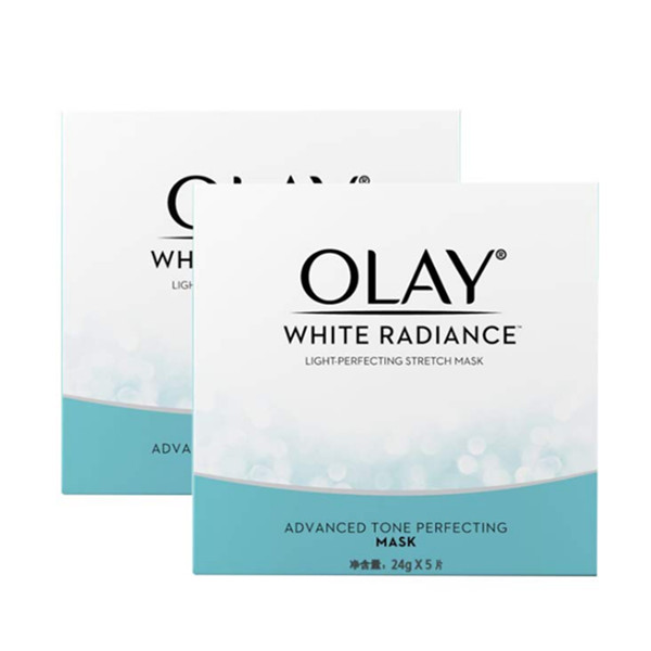 OLAY玉兰油水感透白光塑钻纹弹力面膜5片*2
