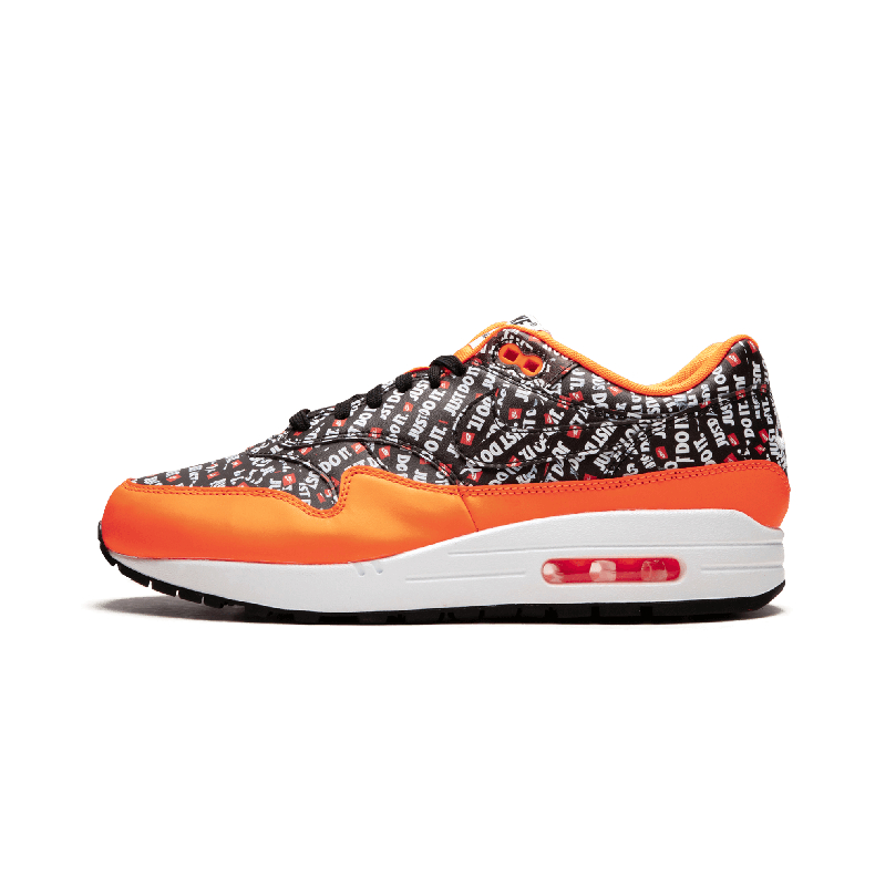 Nike Air Max 1  橙白弹幕Logo