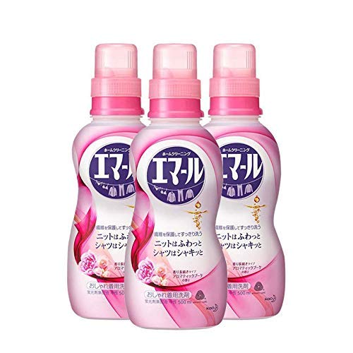 花王 真丝羊毛羊绒中性浓缩洗衣液 花香型 500ml*3瓶
