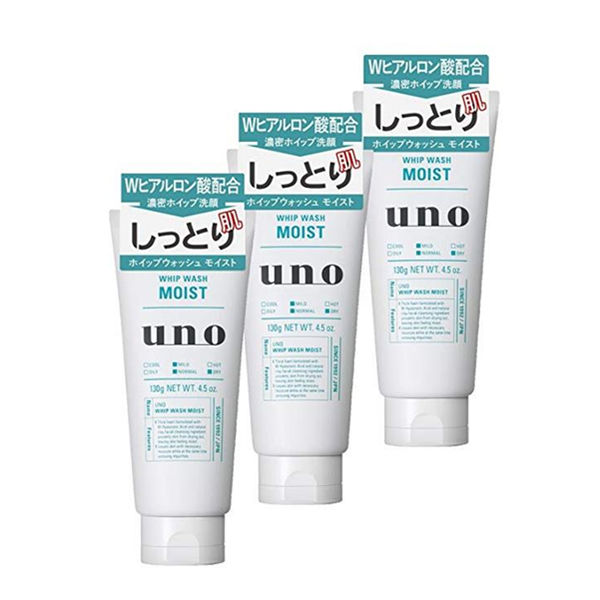资生堂 UNO 男士洁面乳 绿色温和版 130g*3支