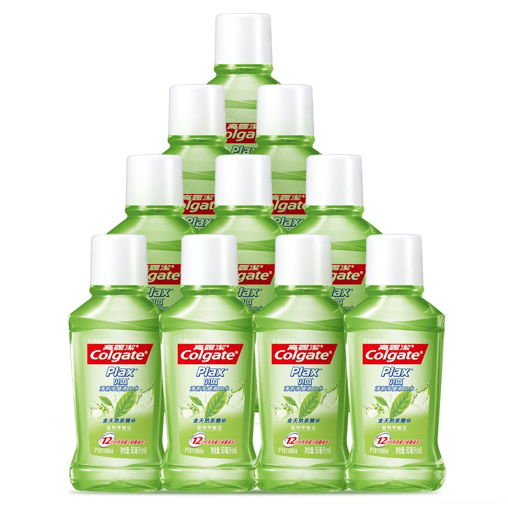 高露洁 清新茶健 便携漱口水60ml×10