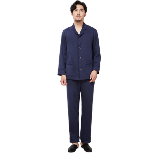 男式空气层绗棉家居服套装