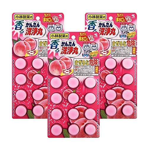 小林制药 管道疏通泡腾片 蜜桃味 12片/个 3个装