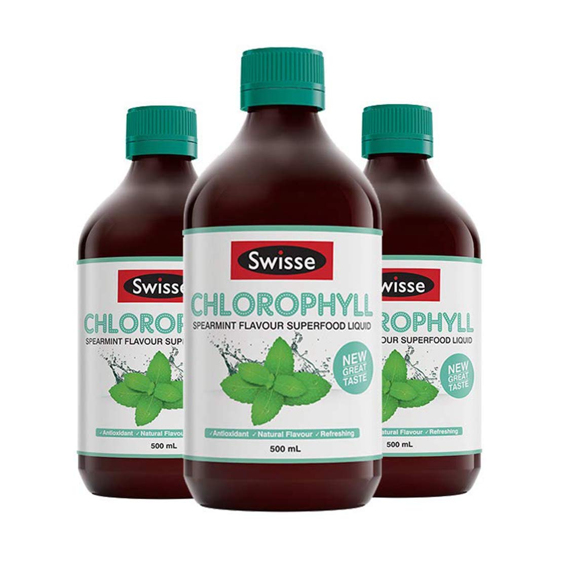 SWISSE 薄荷味叶绿素液500ml/瓶3瓶装