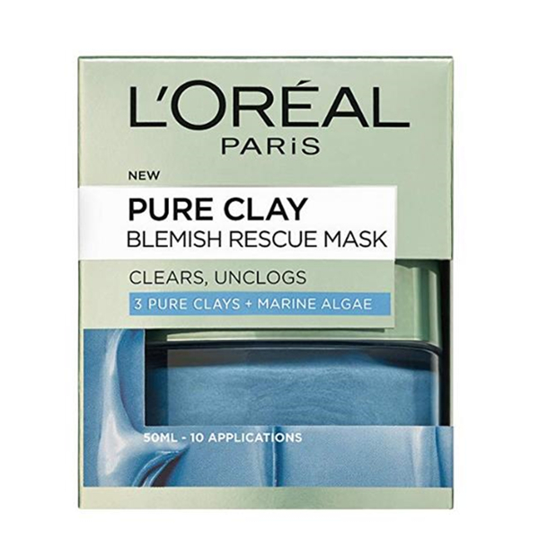 欧莱雅 Pure Clay 矿物泥排毒面膜 蓝色