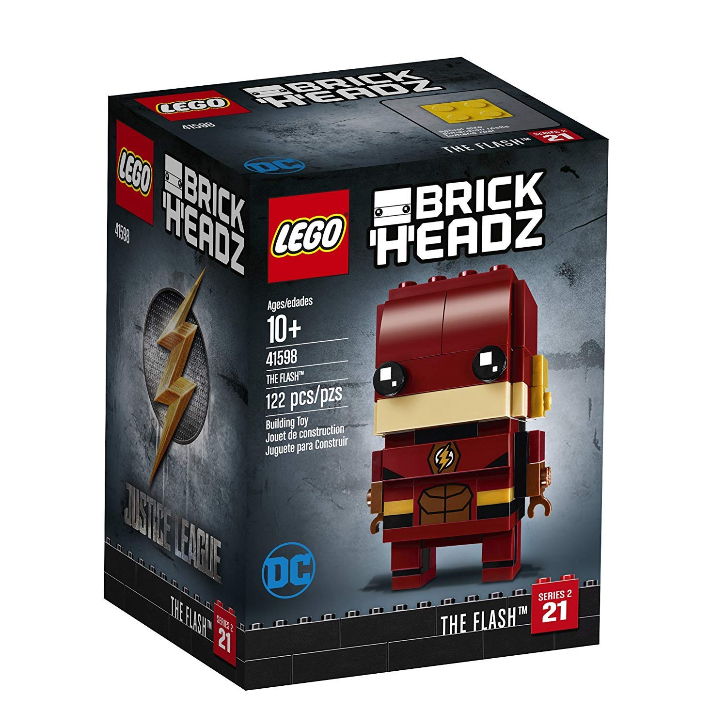 乐高 BRICKHEADZ 大头人偶 41598闪电侠